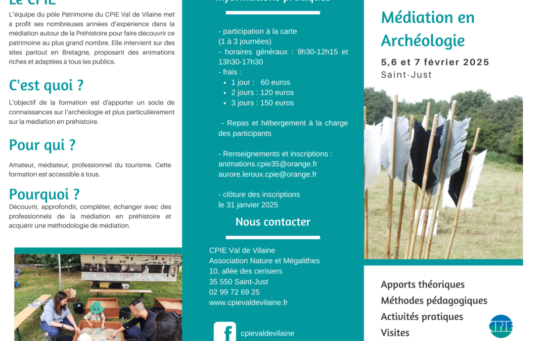 Formation – Formation initiation à l’archéologie et à la médiation